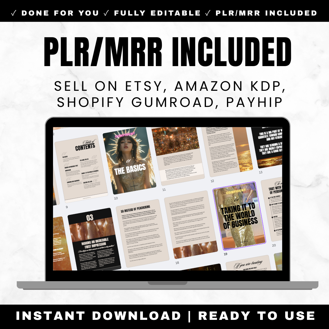 Magnetic Confidence Guide with Private Label Rights and Master Resell Rights for digital product resellers