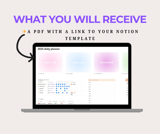 All-in-one Life Planner PLR Notion Template