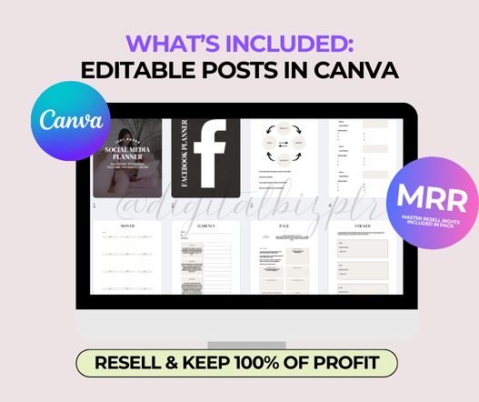 Editable Social Media Planner Printable