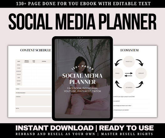 Editable Social Media Planner Printable