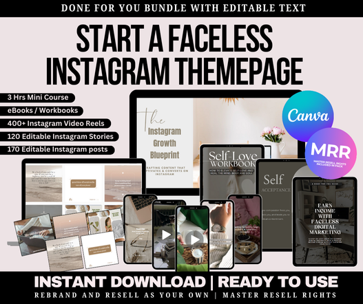 Start A Faceless Instagram Page Bundle