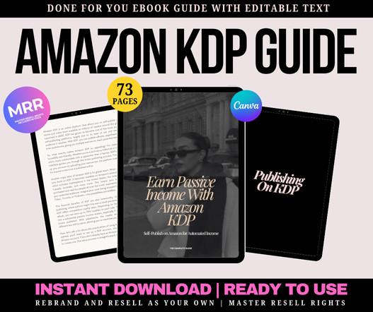 Earn Passive Income from Home with Amazon KDP Guide