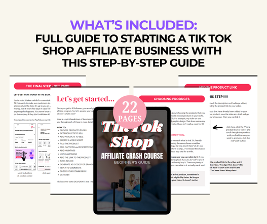 TikTok Shop Affiliate Beginners Guide