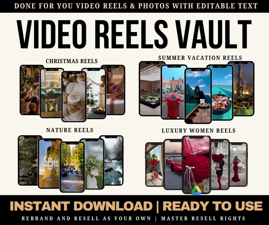 Social Media Video Reels Bundle PLR - SPECIAL OFFER (NEW SALE)