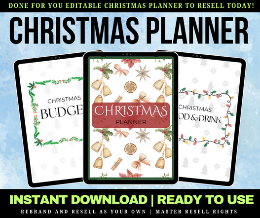 Editable Christmas Planner