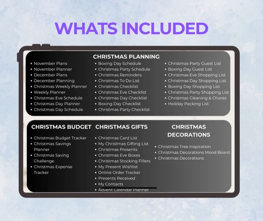 Editable Christmas Planner