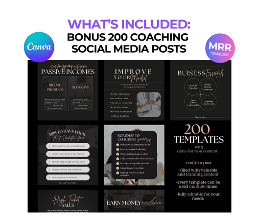 Business Coach Canva Website Template