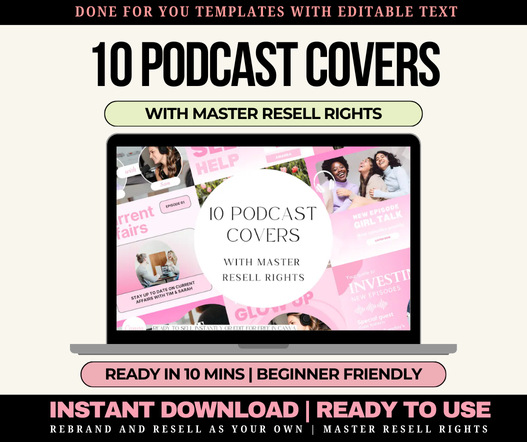 10 Editable Podcast Covers Templates