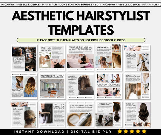 Hairstylist Social Media Templates