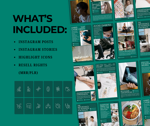 Medical Social Media Templates (Green)