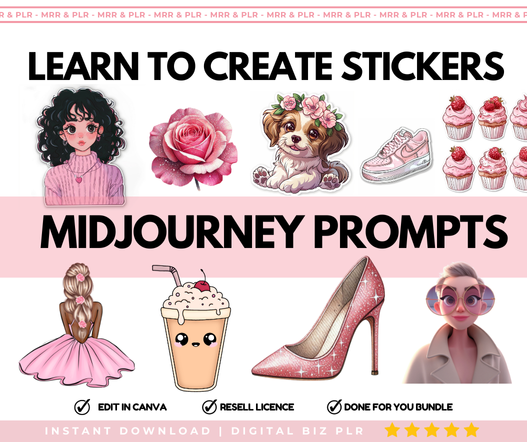 Digital Stickers Midjourney Prompts