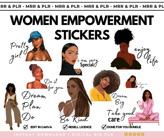 Melanin Women Empowerment Digital Stickers