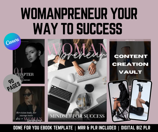 Womanpreneur Mindset for Success Ebook  PLR