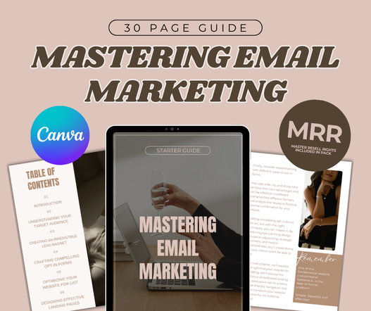 Mastering Email Marketing Guide PLR