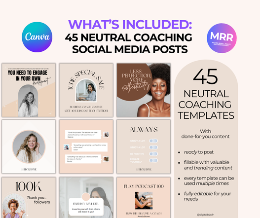 45 Neutral Coaching Social Media Posts