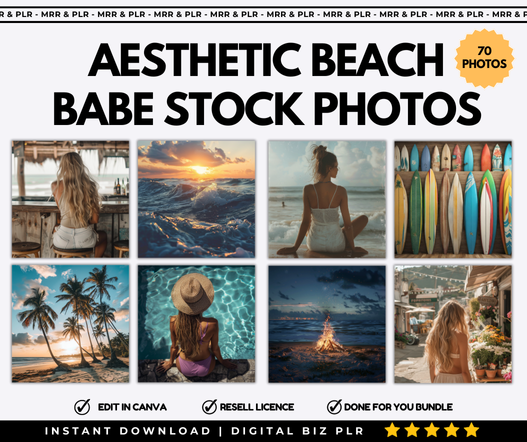 Aesthetic Beach Babe Stock Photos