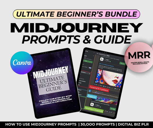 Ultimate Beginners Midjourney Prompts Bundle