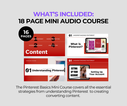 Beginners Guide To Pinterest Mini Course PLR