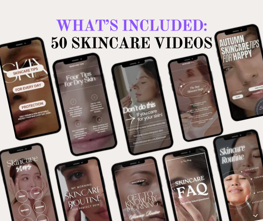 50 Instagram Reels Skincare Videos PLR