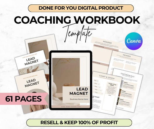 Neutral Coaching Workbook Template With PLR