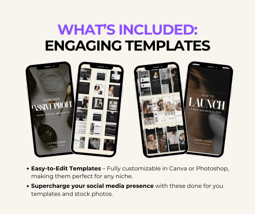 1200+ Instagram Templates Bundle PLR