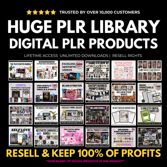 Buy the entire PLR store – 197+ digital products with resell rights from DigitalBizPLR