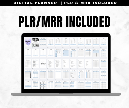 Wedding planning checklist with 12 month timeline - printable PDF Canva editable