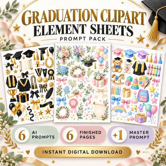 Graduation Clipart Pack