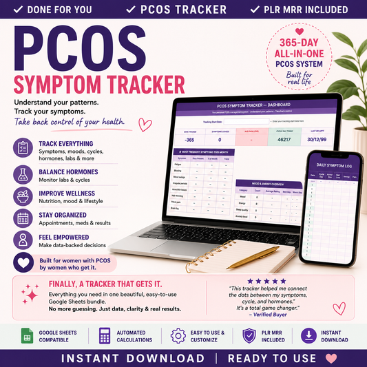 PCOS Symptom Tracker PLR