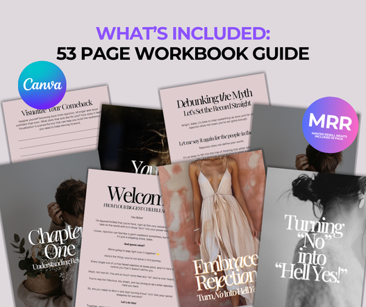 Psychology-based rejection exercises and strategies personal development PLR workbook